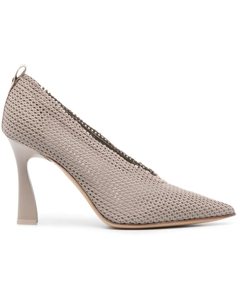 Premiata Gestrickte Pumps 100mm - Nude Nude