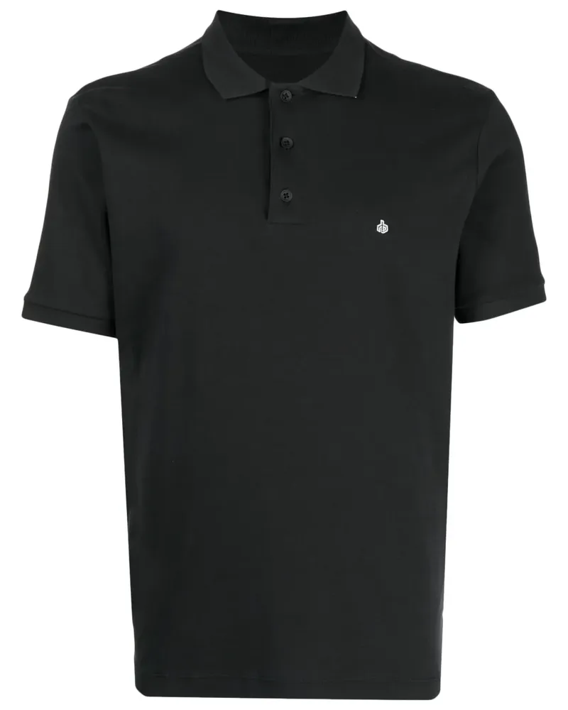 Rag & Bone Poloshirt mit Logo-Stickerei - Schwarz Schwarz