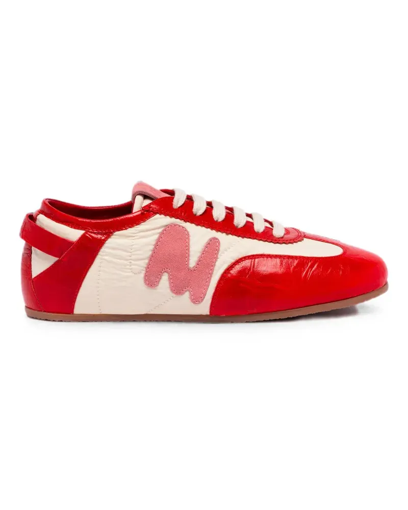 MSGM Sneakers mit Logo-Patch - Rot Rot