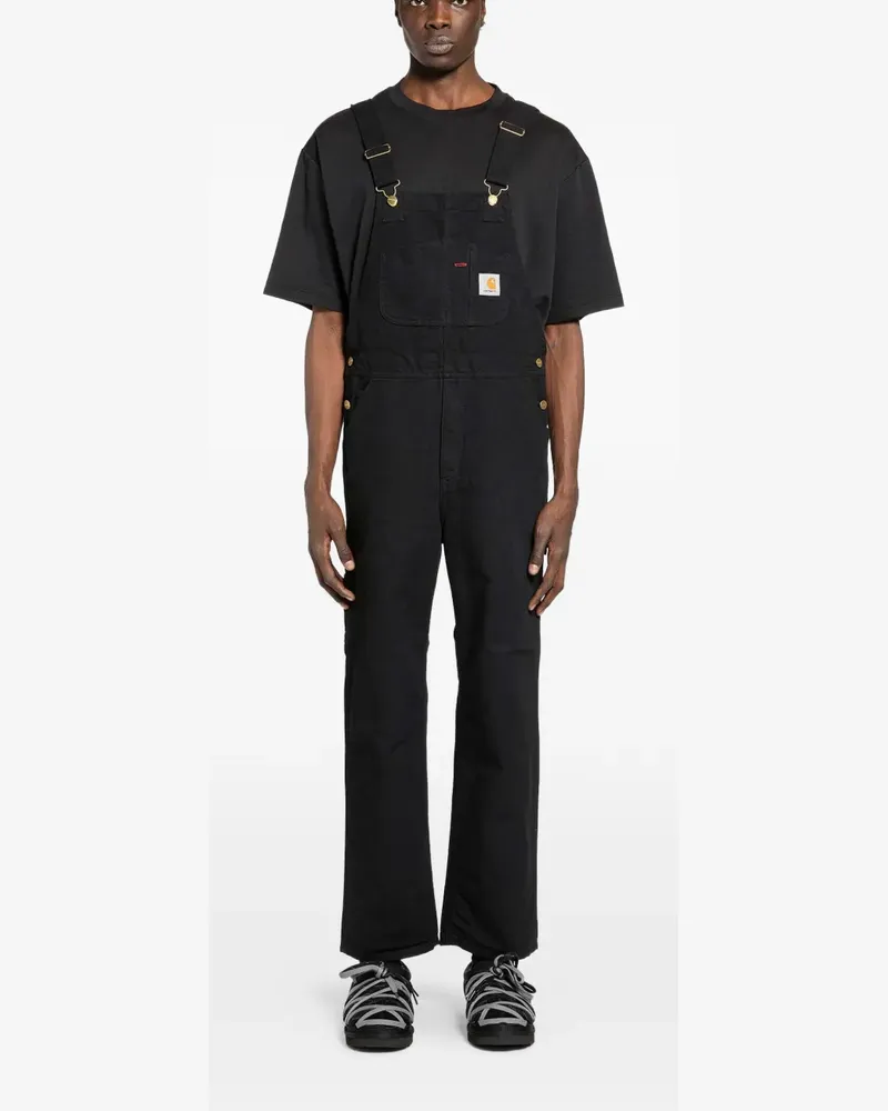 Carhartt WIP Overall mit Logo-Patch - Schwarz Schwarz