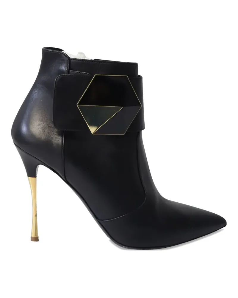 Nicholas Kirkwood hexagon leather ankle boots - Schwarz Schwarz