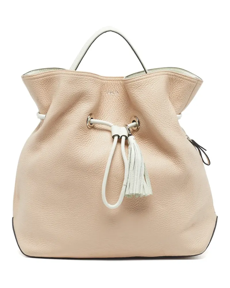 Lancel Drawstring bucket bag - Nude Nude