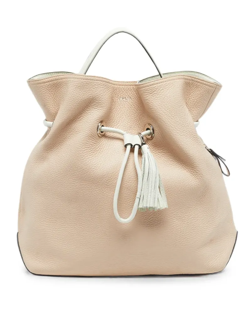 Lancel Drawstring bucket bag - Nude Nude
