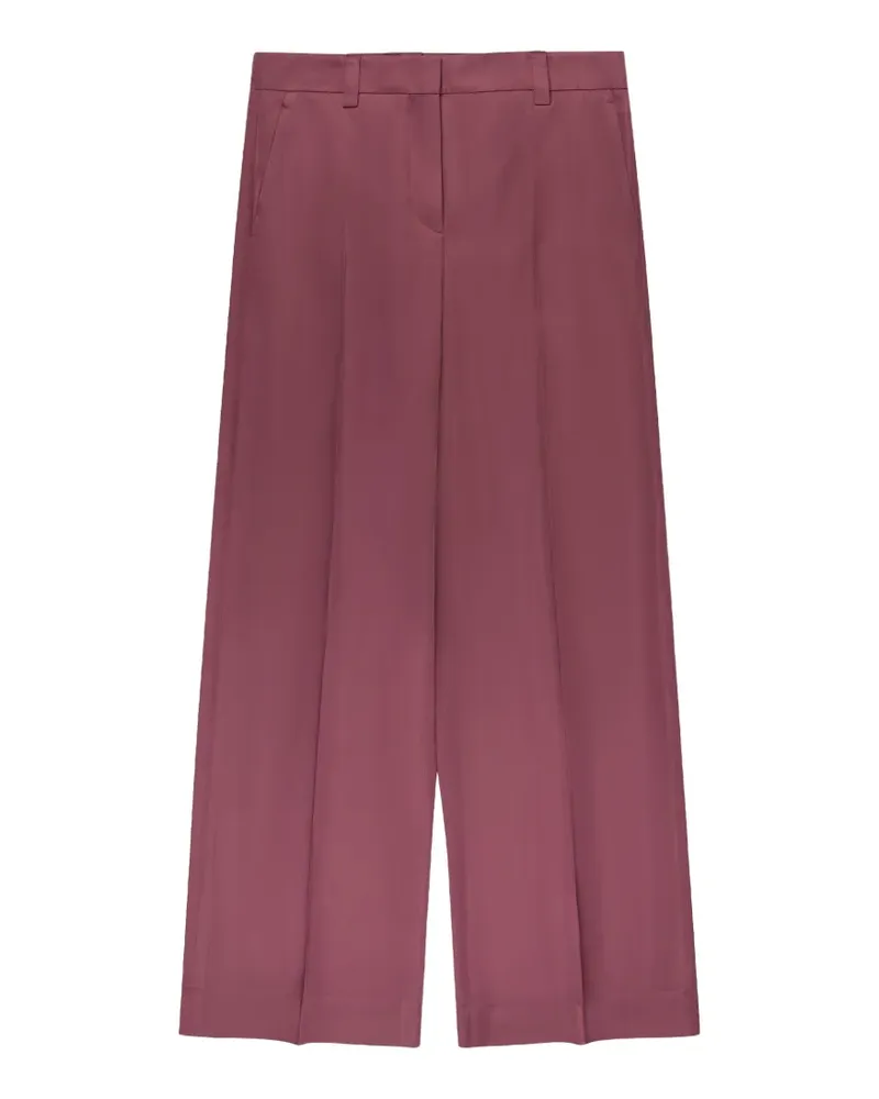 Slowear Satinhose mit regulärem Schnitt - Violett Violett