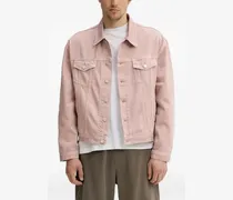 Jeansjacke mit Klappentaschen - Rosa