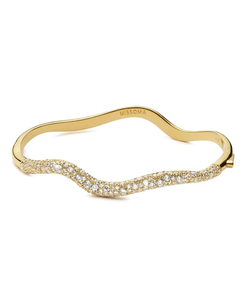 Missoma Molten Snow Ripple Armreif - Gold Gold