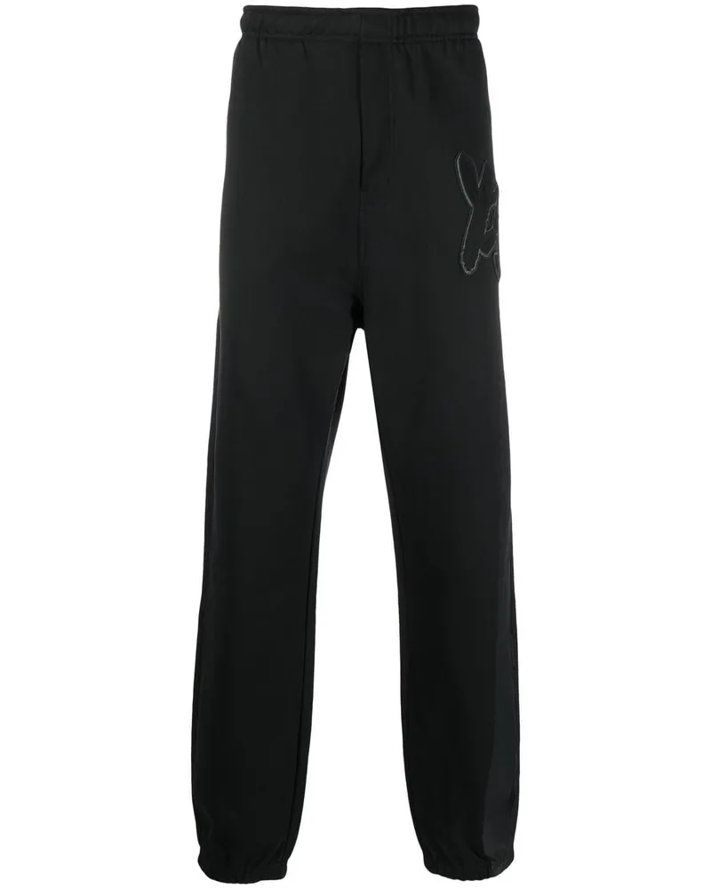 Y-3 Jogginghose mit Logo-Applikation - Schwarz Schwarz
