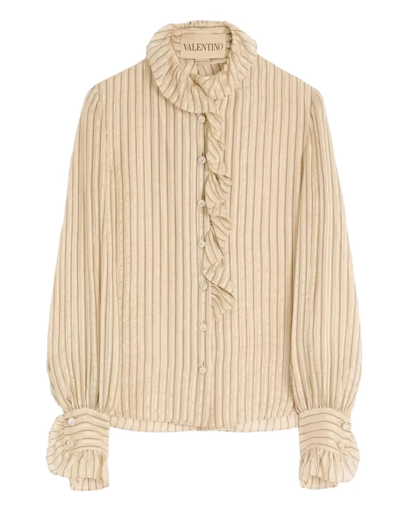 Valentino Garavani Gestreiftes Hemd - Nude Nude