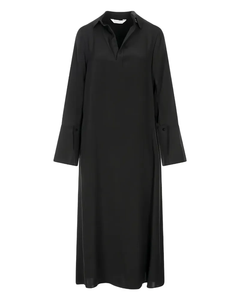 Max Mara Ausgestelltes Kleid - Schwarz Schwarz