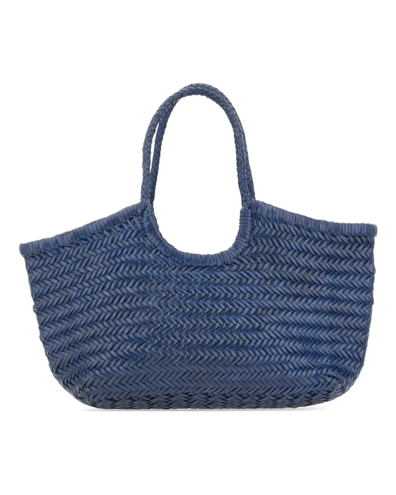 Dragon Diffusion woven top handle shoulder bag - Blau Blau