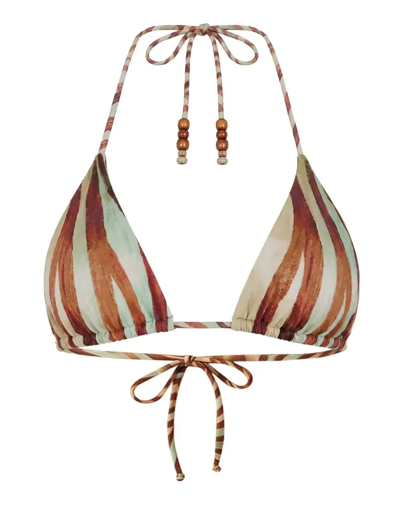 FARM Rio Triangel-Bikini mit Perlen - Grün Grün