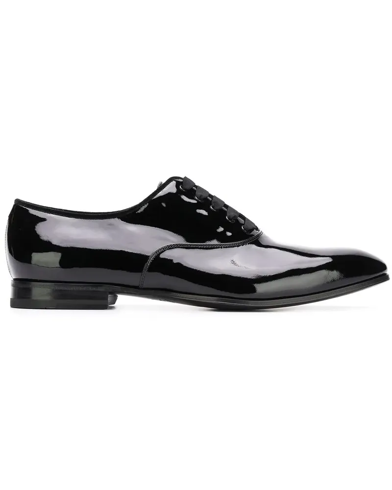 Ferragamo Klassische Oxford-Schuhe aus Lackleder - Schwarz Schwarz