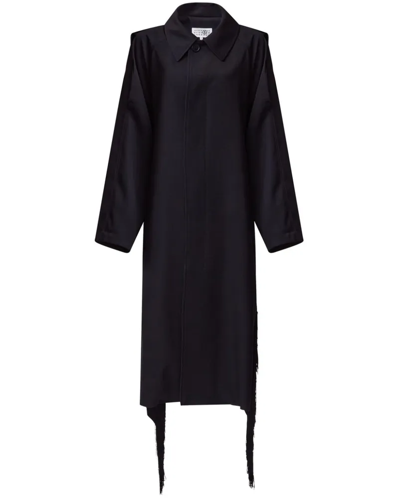 Maison Margiela Mantel aus Wolle - Schwarz Schwarz