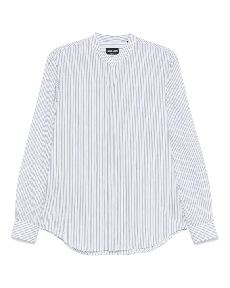 Giorgio Armani Gestreiftes Hemd - Blau Blau