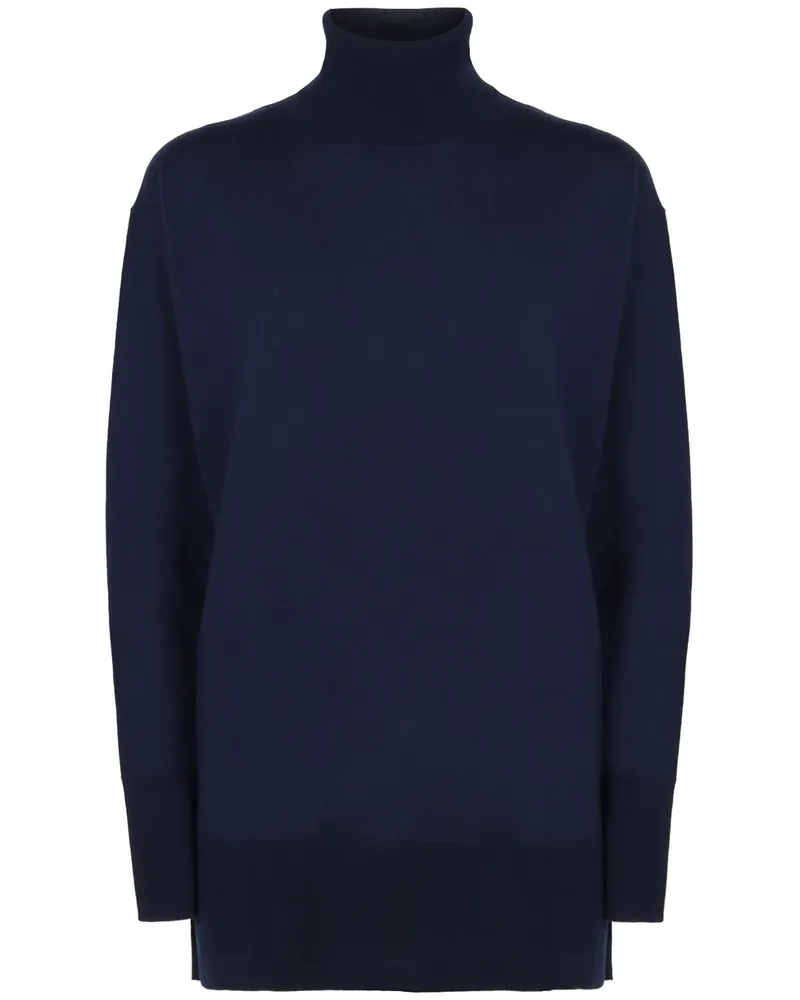 ASPESI Kaschmirpullover mit Rollkragen - Blau Blau