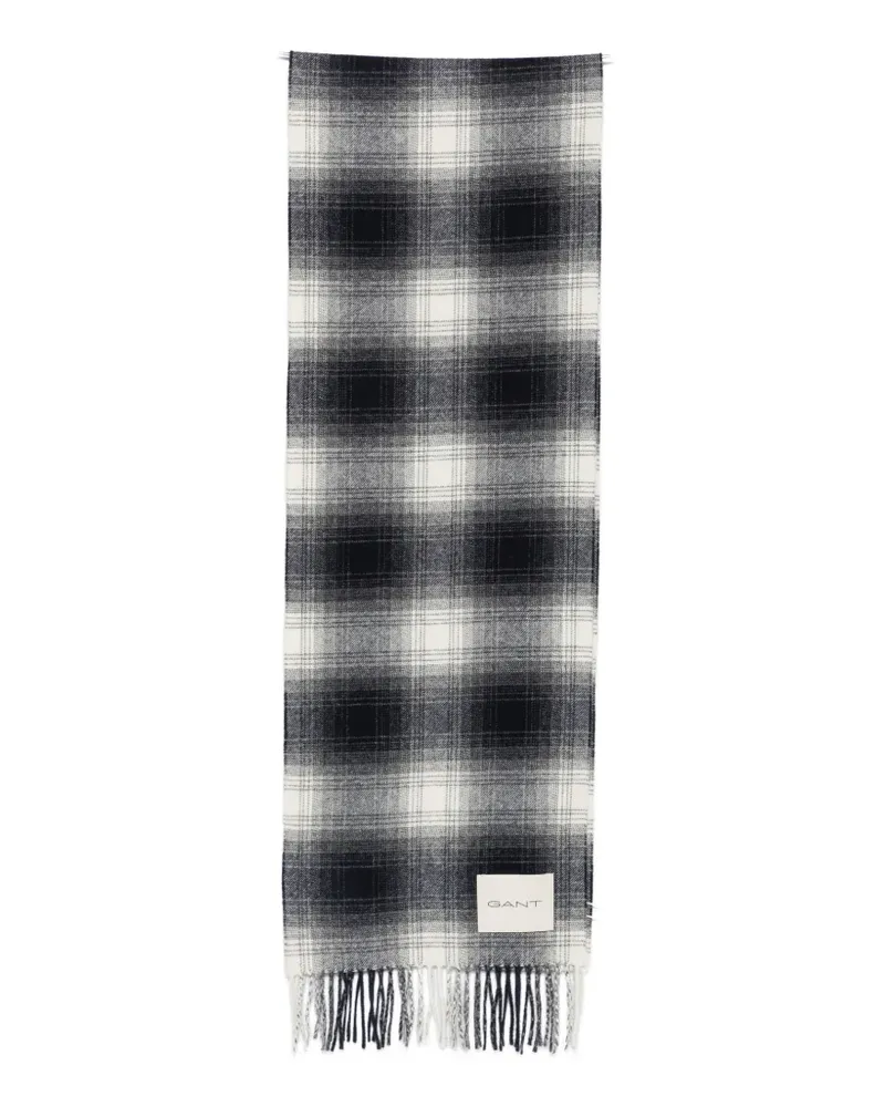 Gant checked wool scarf - Blau Blau