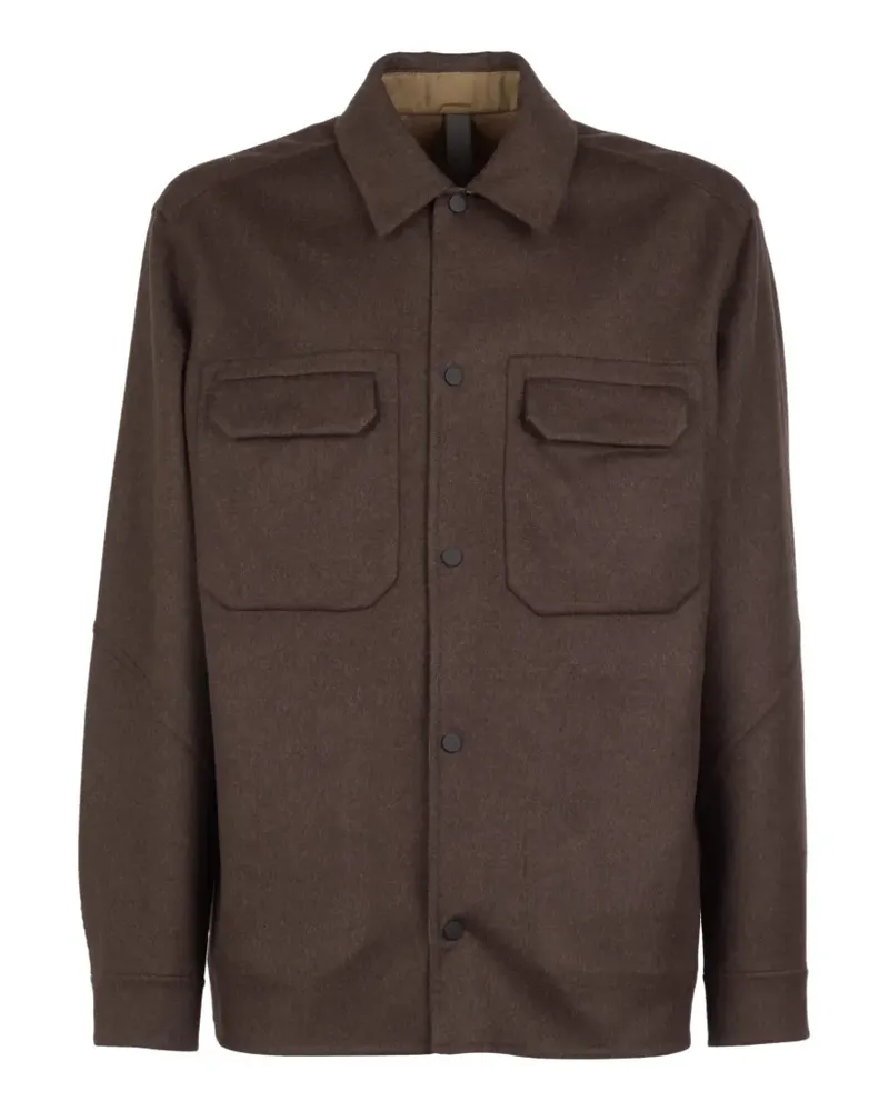 SEASE Hemdjacke mit Klappentasche - Braun Braun