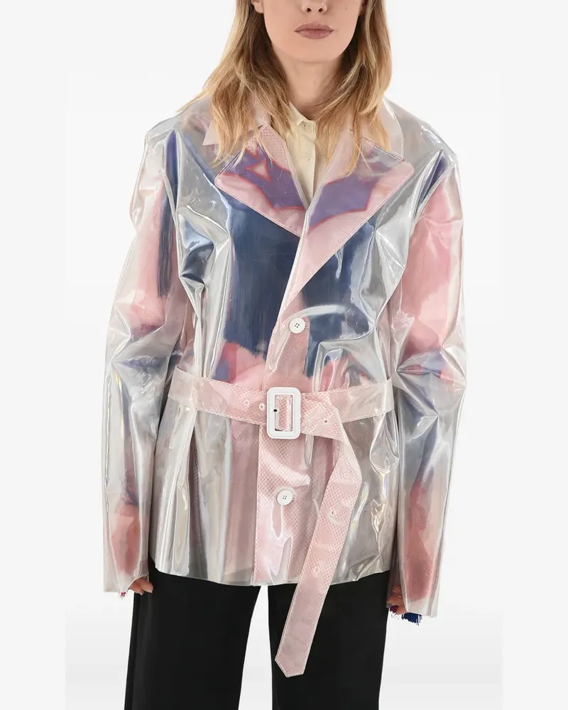Maison Margiela Jacke mit Gürtel - Weiß Weiß