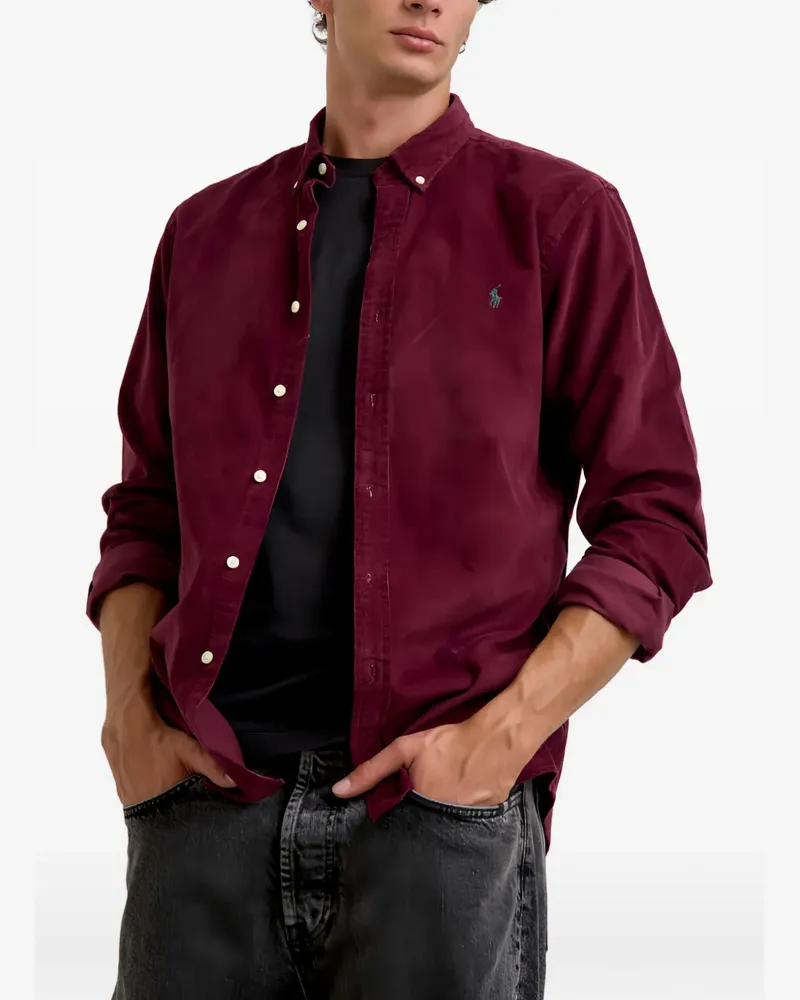 Ralph Lauren corduroy button-down shirt - Rot Rot
