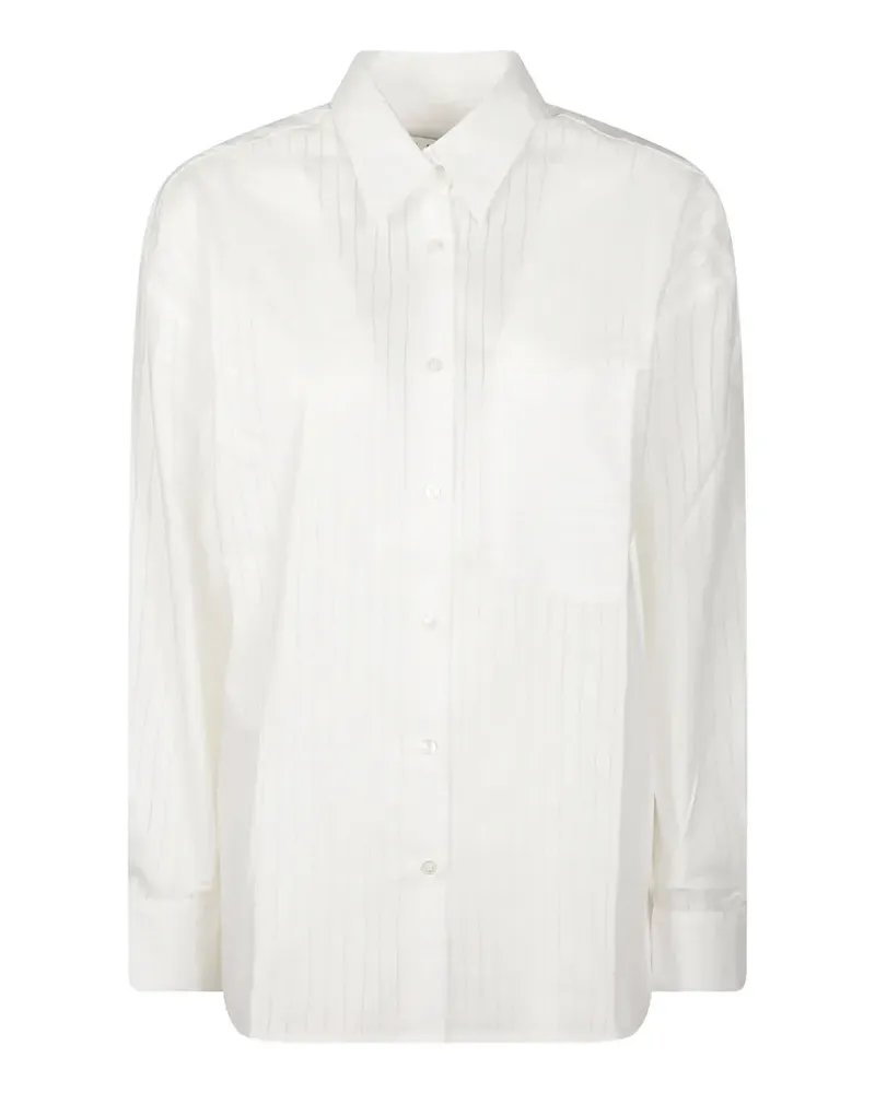 IRO chest-pocket long-sleeve shirt - Weiß Weiß