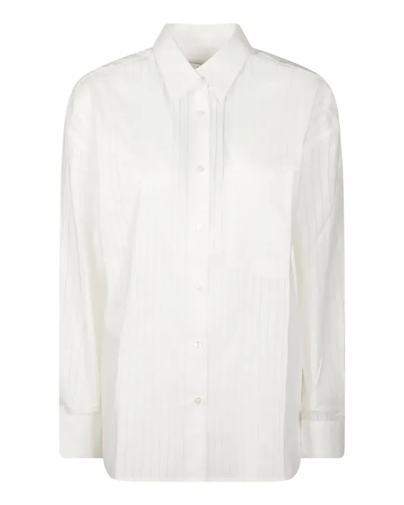 IRO chest-pocket long-sleeve shirt - Weiß Weiß