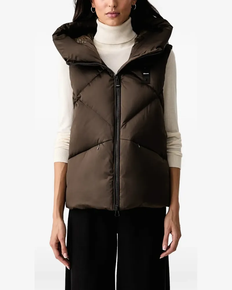 Blauer Readville quilted hooded gilet - Braun Braun