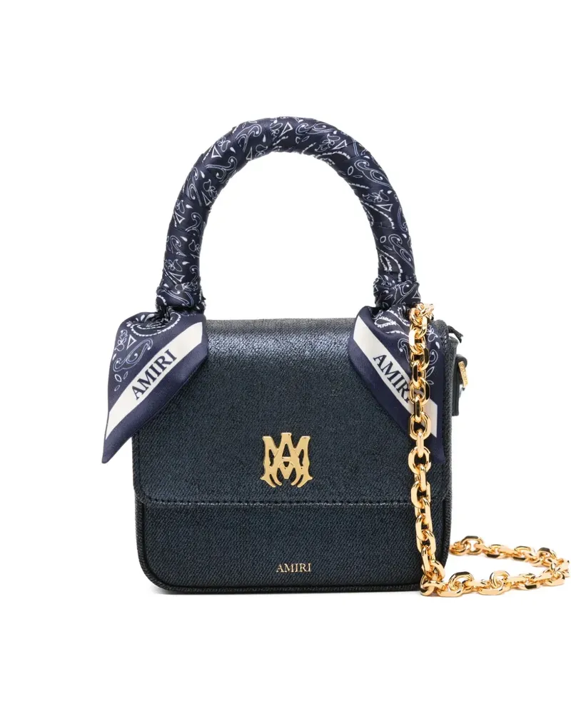 Amiri Tote Bag mit Schal - Blau Blau
