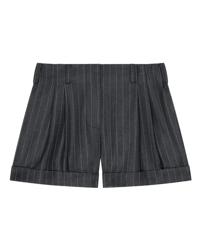 Givenchy pinstripe pleated shorts - Grau Grau