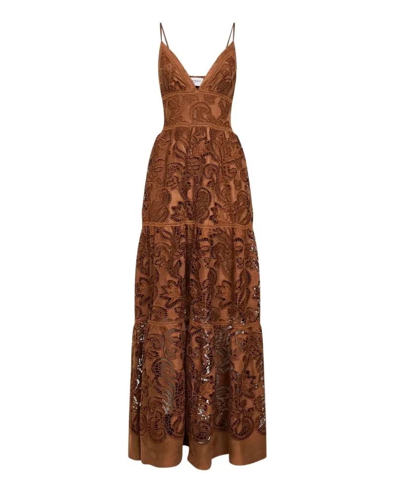 Ermanno Scervino A-line paisley dress - Braun Braun