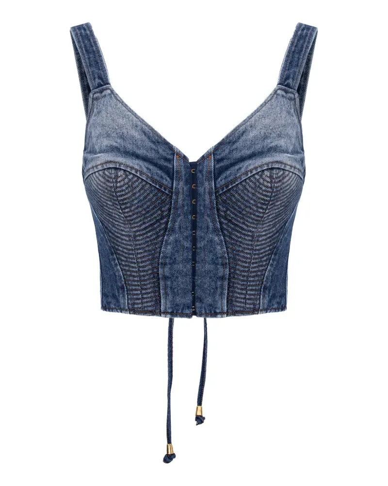 Murmur Top aus Denim - Blau Blau