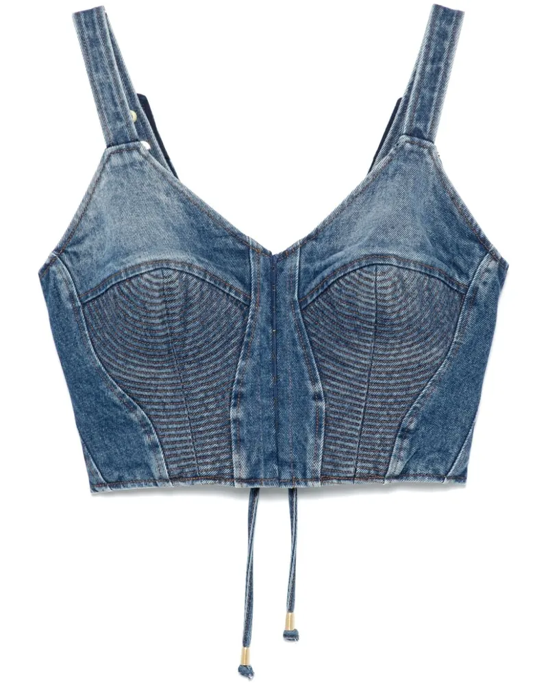 Murmur Top aus Denim - Blau Blau