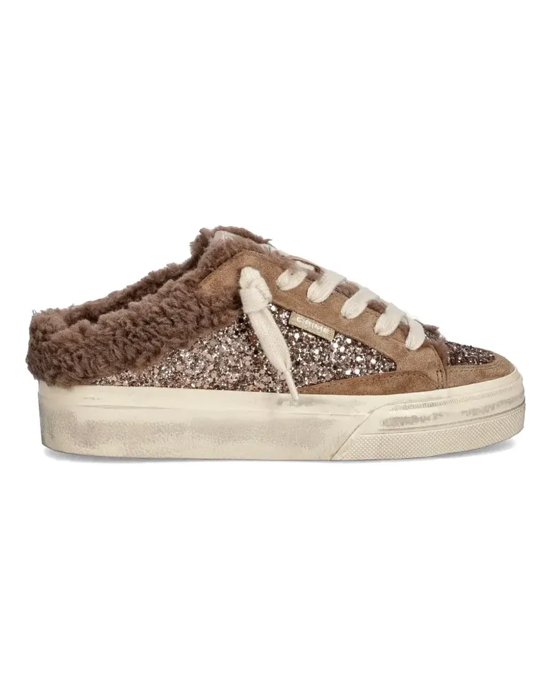 Crime Soho Sabot Slip-On-Sneakers mit Plateau - Braun Braun