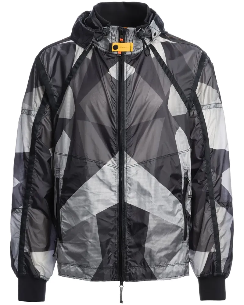 Parajumpers Geometrisch gemusterte Jacke - Schwarz Schwarz