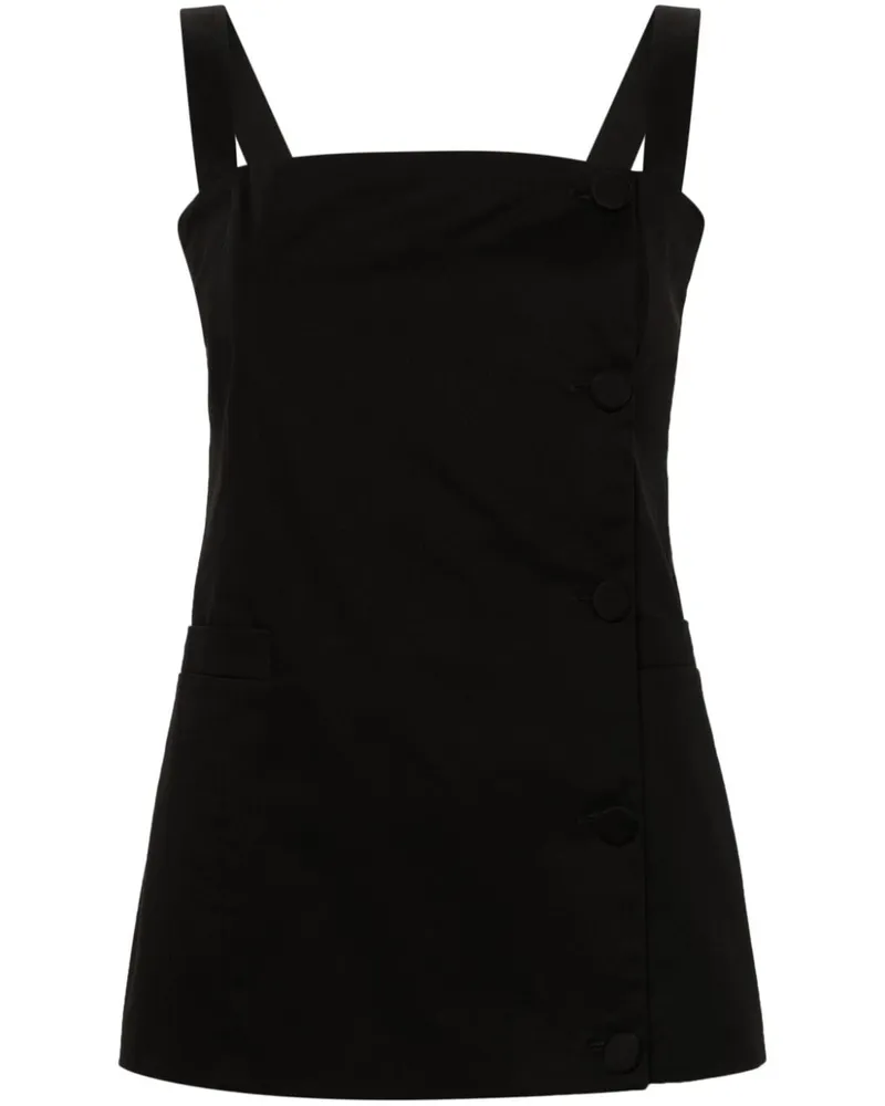 Fabiana Filippi Bluse mit eckigem Ausschnitt - Schwarz Schwarz