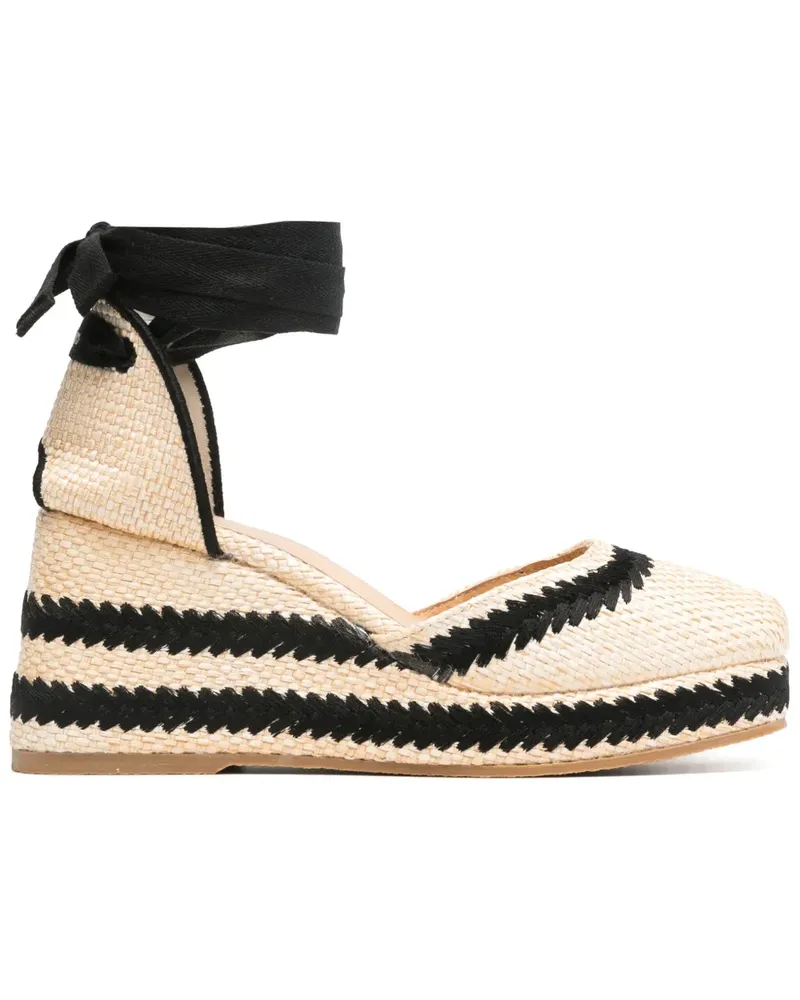 Castañer Pumps mit Wedge-Absatz 85mm - Nude Nude