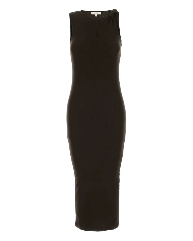 J.W.Anderson Verziertes Kleid mit verdrehten Trägern - Schwarz Schwarz
