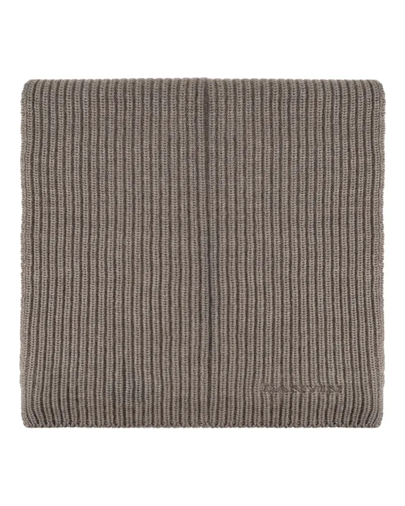 Lanvin ribbed-knit scarf - Nude Nude