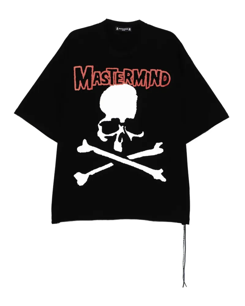 Mastermind Japan skull graphic T-shirt - Schwarz Schwarz