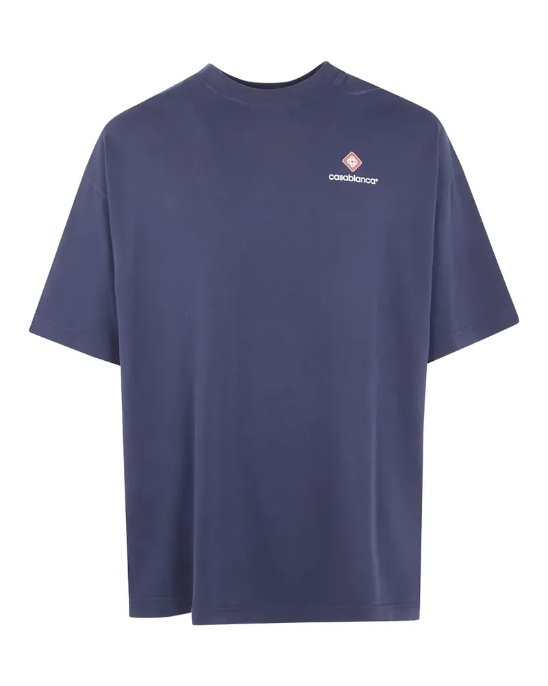 Casablanca Paris logo-print T-shirt - Blau Blau
