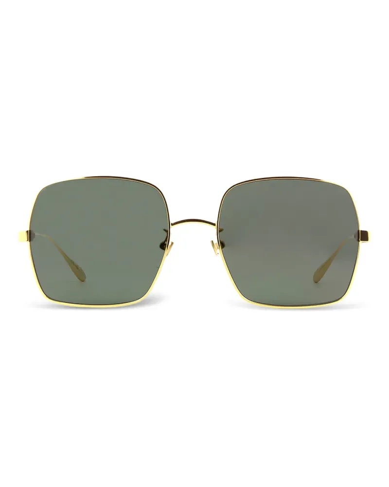 Gucci Sonnenbrille mit Oversized-Gestell - Gold Gold