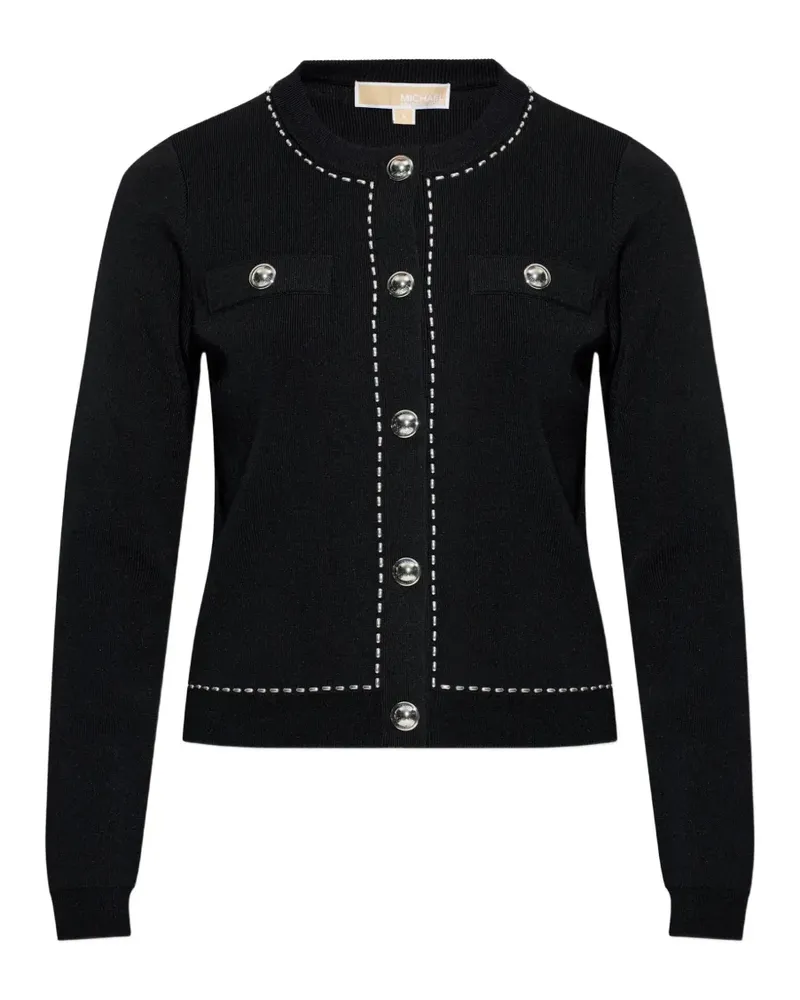 Michael Kors Cardigan mit dekorativen Taschen - Schwarz Schwarz