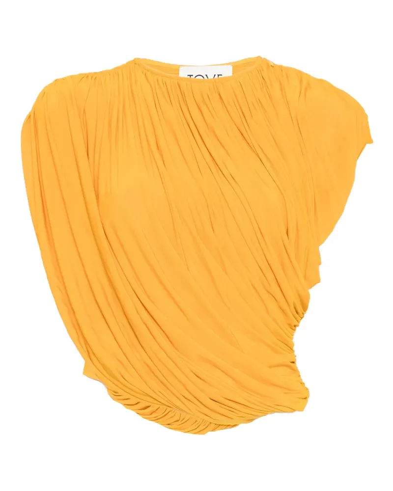 TOVE Murle draped top - Gelb Gelb