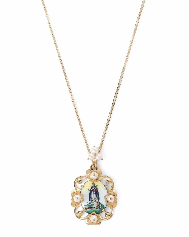 Dolce & Gabbana 18kt Sicily Gelbgoldanhänger Gold