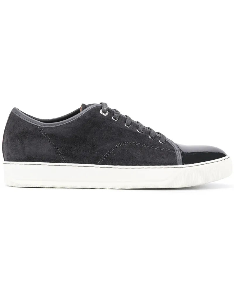 Lanvin Sneakers mit Lackeinsatz - Grau Grau