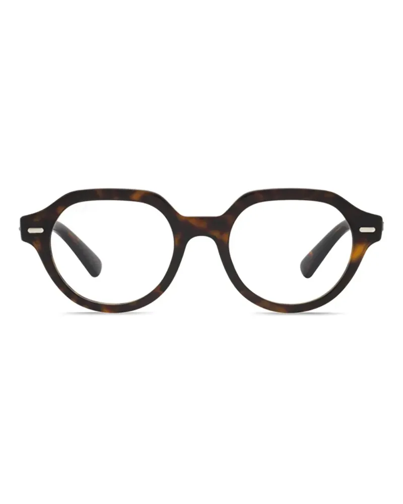 Ray Ban Gina Brille mit geometrischem Gestell - Braun Braun