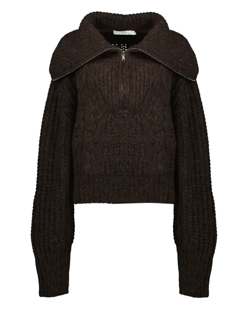 IRO Pullover mit Stehkragen - Braun Braun