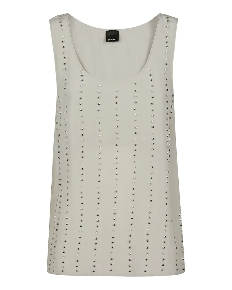 Pinko embellished vest - Grau Grau