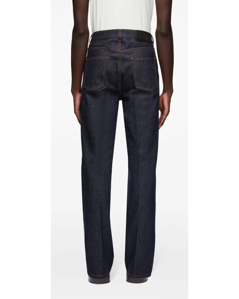 Adriano Goldschmied Straight-Leg Jeans dunkelblau 2024 Logo-Applikation