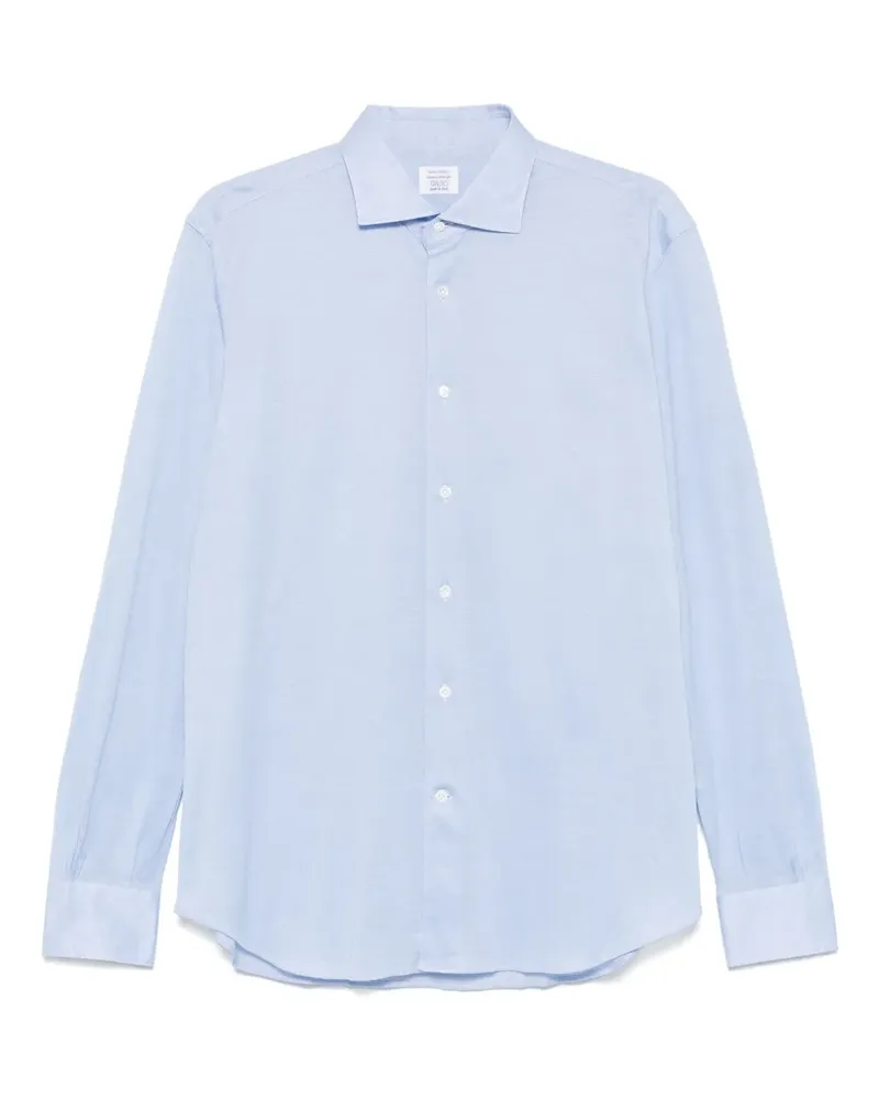 MAZZARELLI Klassisches Jerseyhemd - Blau Blau