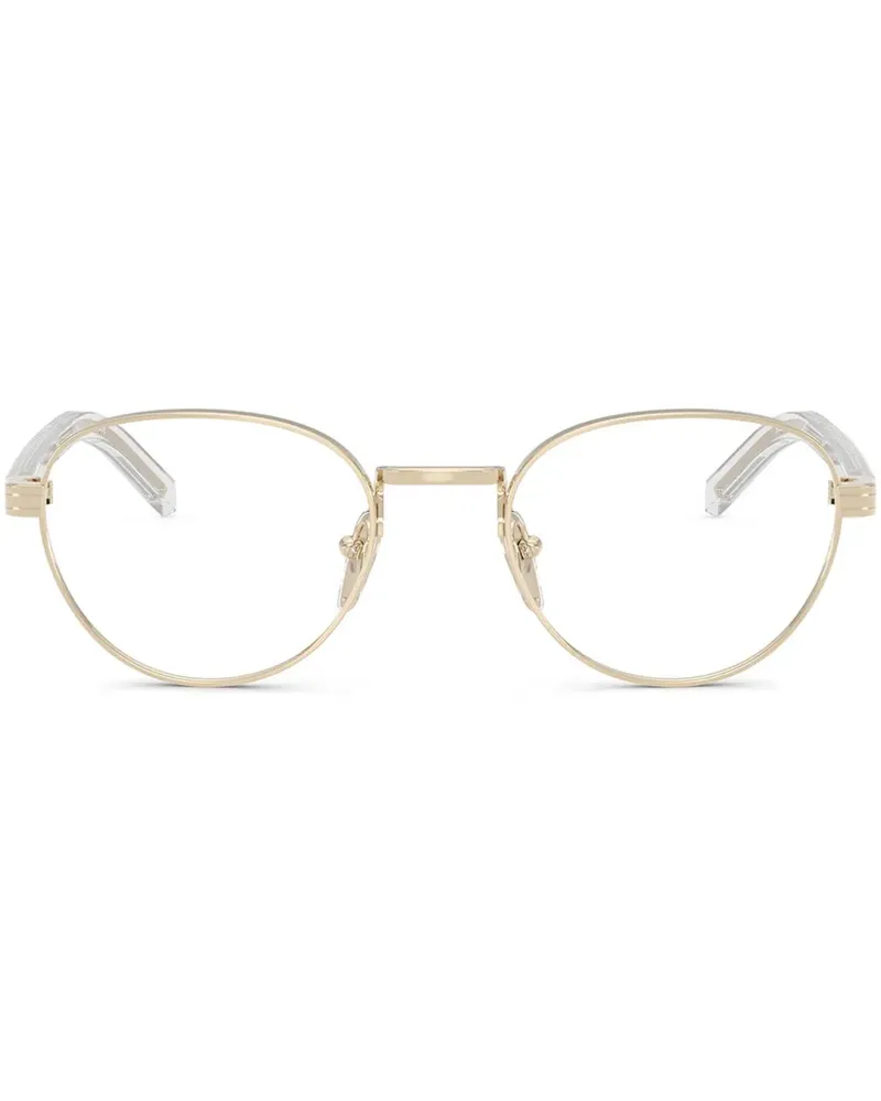 Prada Brille mit rundem Gestell - Gold Gold
